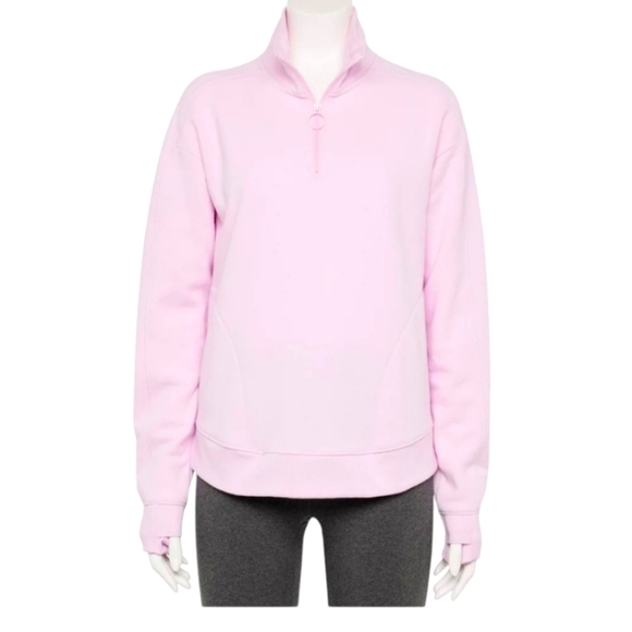 Tek Gear ultra soft Fleece quarter zip pullover XL pink - Picture 1 of 2